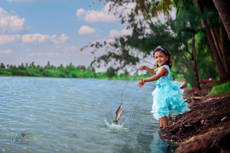 Baby Girl Fishing